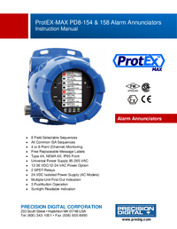 Thumbnail of document Manual - PD8-150 ProtEX-MAX Explosion-Proof Alarm Annunciator